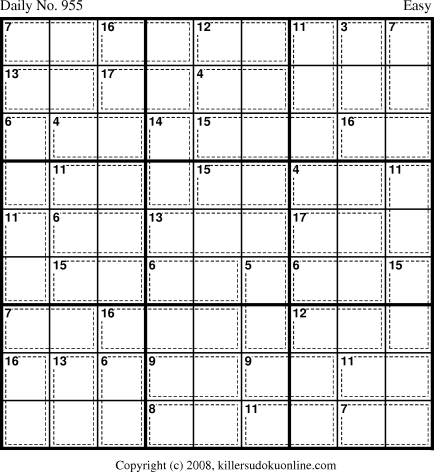 Killer Sudoku for 8/5/2008