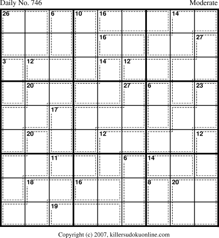 Killer Sudoku for 1/9/2008