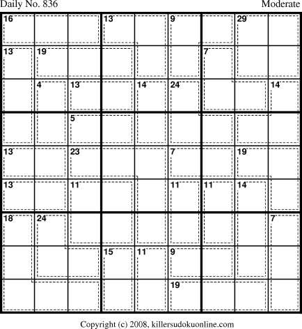 Killer Sudoku for 4/8/2008