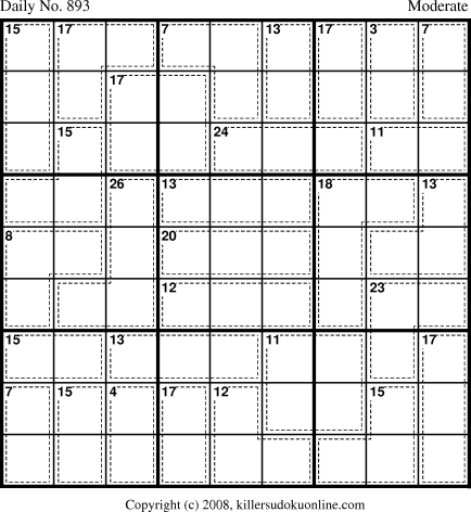 Killer Sudoku for 6/4/2008