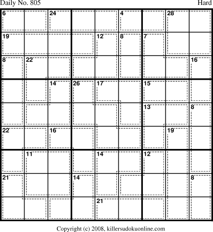 Killer Sudoku for 3/8/2008