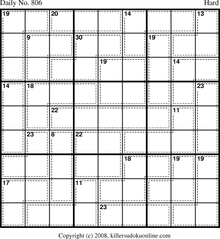 Killer Sudoku for 3/9/2008