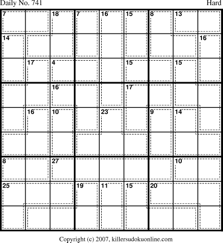 Killer Sudoku for 1/4/2008