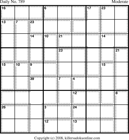 Killer Sudoku for 2/21/2008