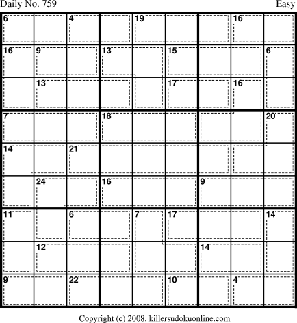 Killer Sudoku for 1/22/2008