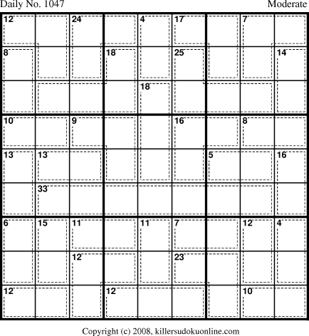 Killer Sudoku for 11/4/2008