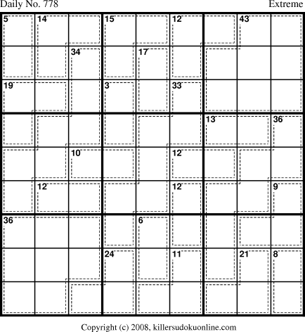 Killer Sudoku for 2/10/2008