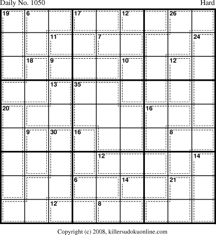 Killer Sudoku for 11/7/2008