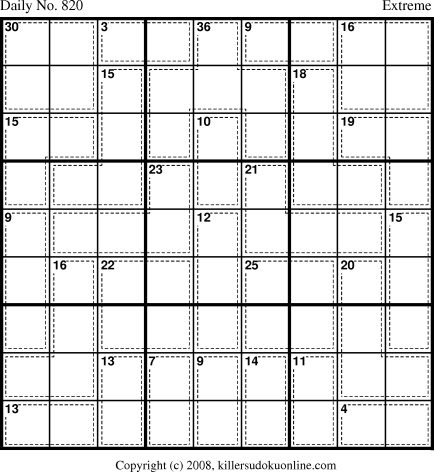 Killer Sudoku for 3/23/2008
