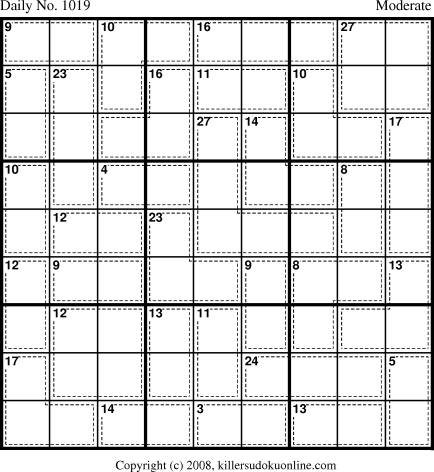 Killer Sudoku for 10/8/2008