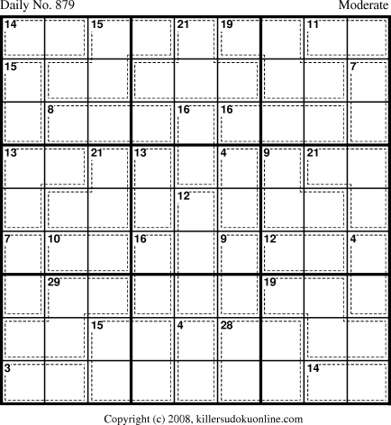 Killer Sudoku for 5/21/2008