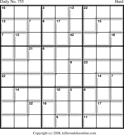 Killer Sudoku for 1/18/2008