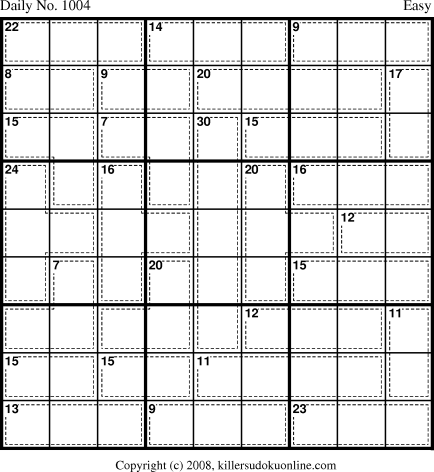 Killer Sudoku for 9/23/2008