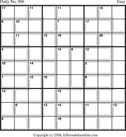 Killer Sudoku for 6/17/2008