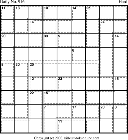 Killer Sudoku for 6/27/2008