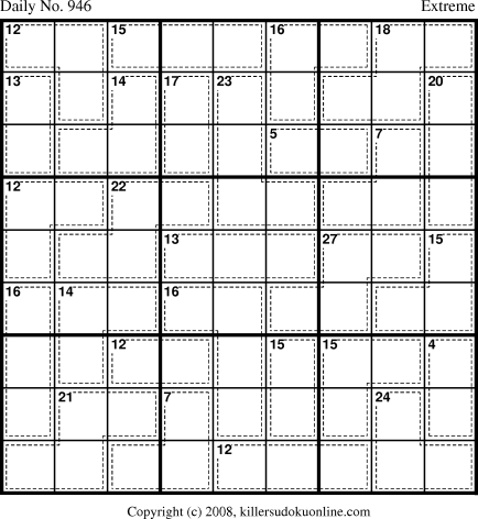 Killer Sudoku for 7/27/2008