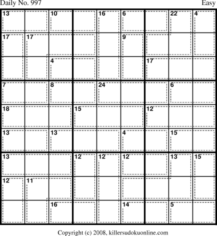Killer Sudoku for 9/16/2008