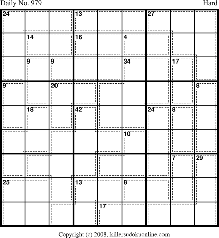 Killer Sudoku for 8/29/2008