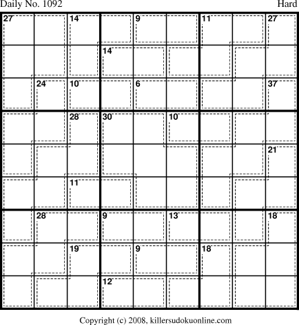 Killer Sudoku for 12/19/2008