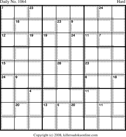 Killer Sudoku for 11/21/2008