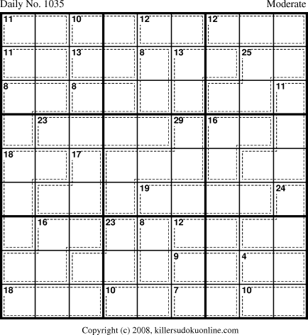 Killer Sudoku for 10/24/2008