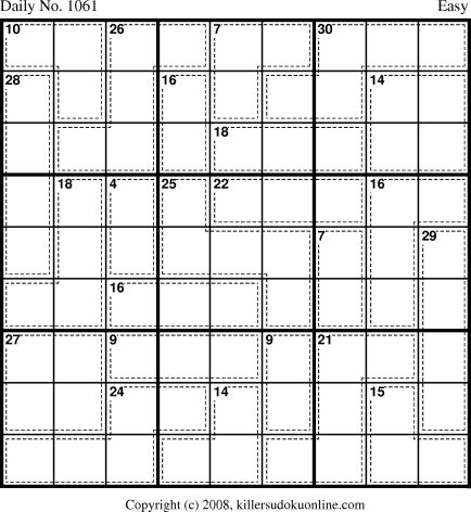 Killer Sudoku for 11/18/2008