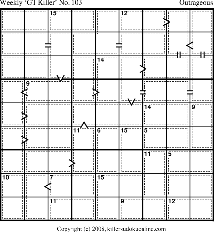 Killer Sudoku for 3/31/2008