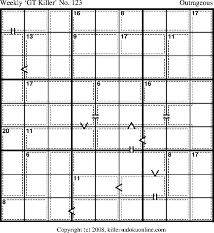 Killer Sudoku for 8/18/2008