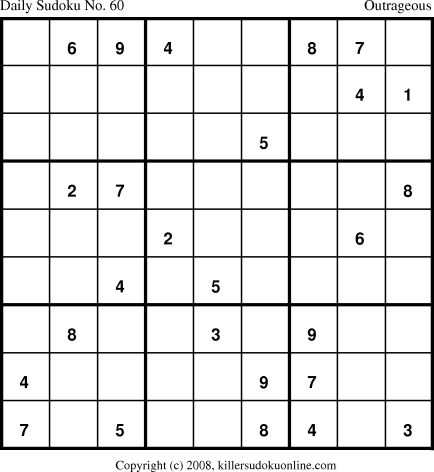 Killer Sudoku for 5/8/2008
