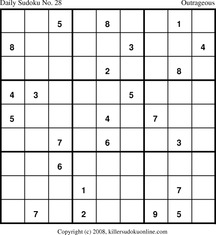 Killer Sudoku for 4/6/2008