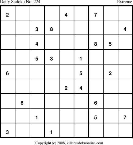 Killer Sudoku for 10/19/2008