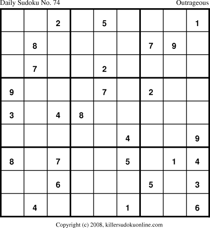 Killer Sudoku for 5/22/2008