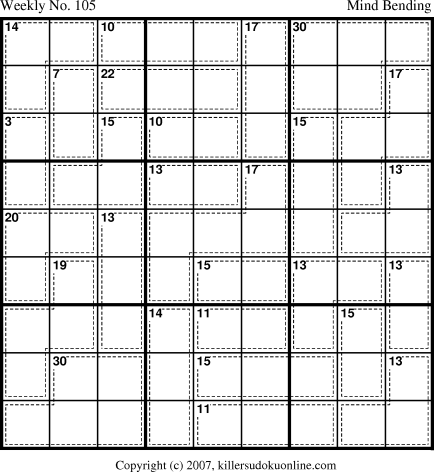 Killer Sudoku for 1/7/2008