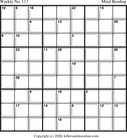 Killer Sudoku for 3/31/2008