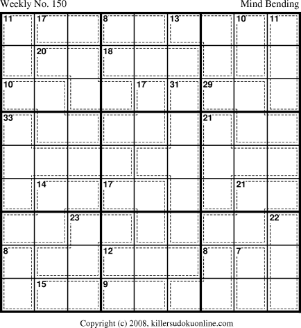 Killer Sudoku for 11/17/2008