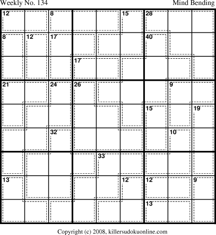 Killer Sudoku for 7/28/2008