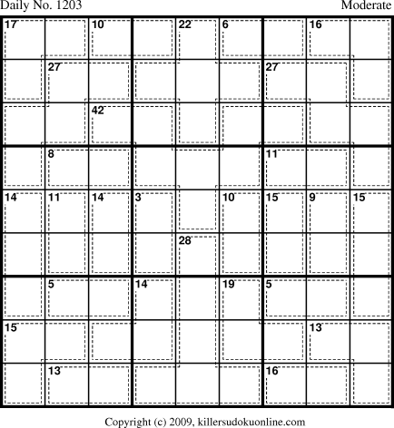 Killer Sudoku for 4/9/2009