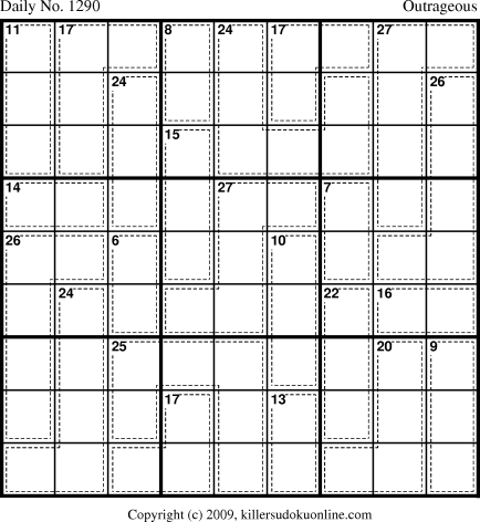 Killer Sudoku for 7/5/2009