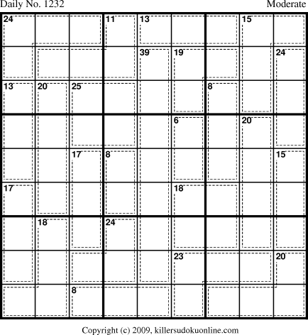 Killer Sudoku for 5/8/2009