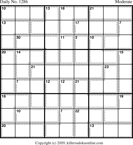 Killer Sudoku for 7/1/2009