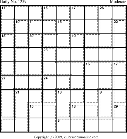 Killer Sudoku for 6/4/2009
