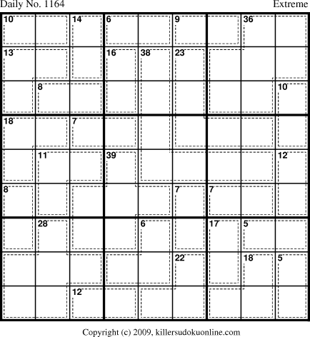 Killer Sudoku for 3/1/2009