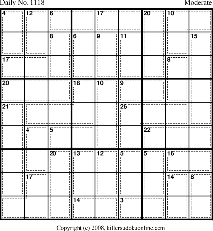Killer Sudoku for 1/14/2009