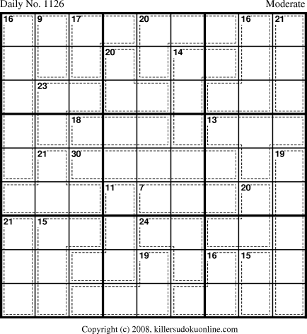 Killer Sudoku for 1/22/2009
