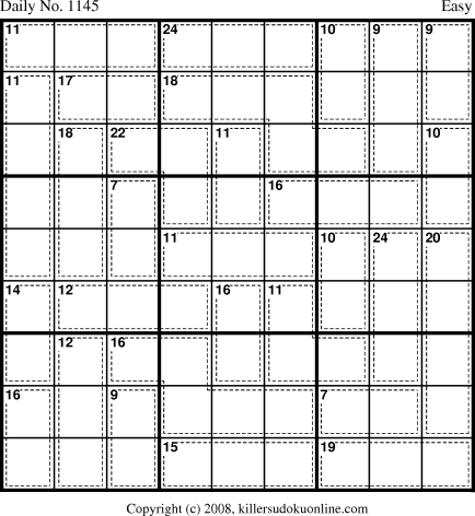 Killer Sudoku for 2/10/2009