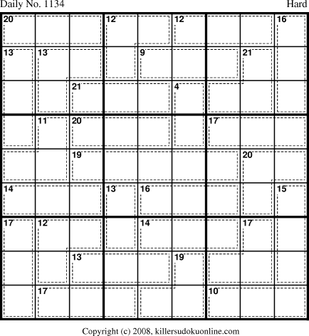 Killer Sudoku for 1/30/2009