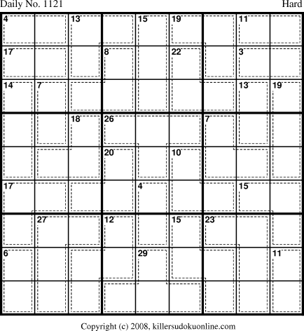 Killer Sudoku for 1/17/2009