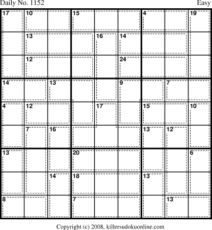 Killer Sudoku for 2/17/2009