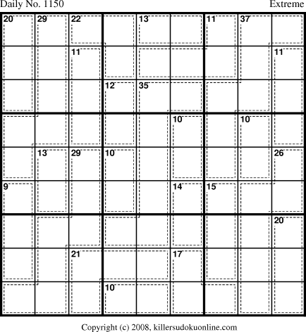 Killer Sudoku for 2/15/2009