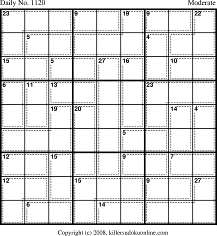Killer Sudoku for 1/16/2009